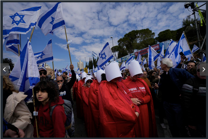 In Israel, TV’s dystopian ‘Handmaids’ is protest fixture