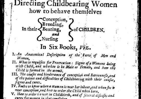 Jane Sharp - The Midwifery Book 1671